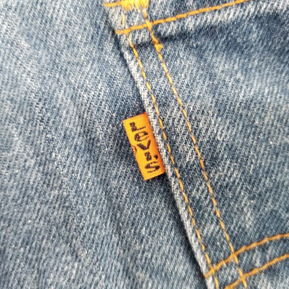 Vintage Levi's 40506-0215 Orange Tab Straight Leg Denim Jeans Size 30x30 - Picture 10 of 12